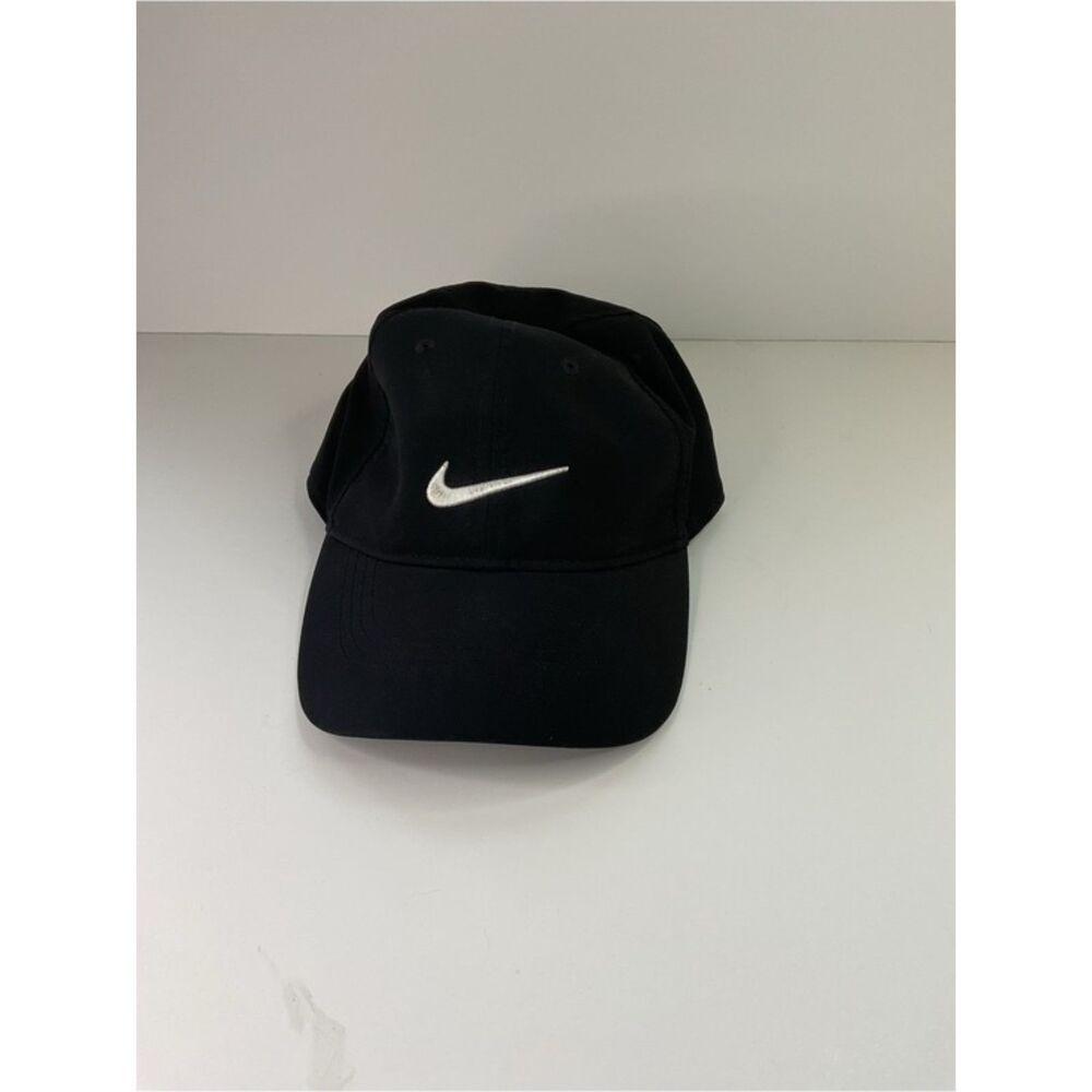 Nike Legacy91 Dri-Fit Mens Black Embroidered Swoosh Golf Baseball Cap Hat OSFM